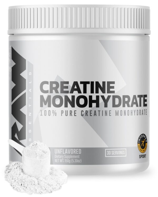 Version 1.0.0 RAW Creatine monohydrate polvo sin sabor frasco 30 porciones