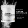 Version 1.0.0 Vista lateral de frasco RAW Creatine monohydrate