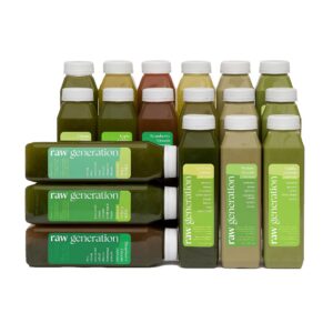Raw Generation 3 días detox jugos prensados en frío 12 onzas