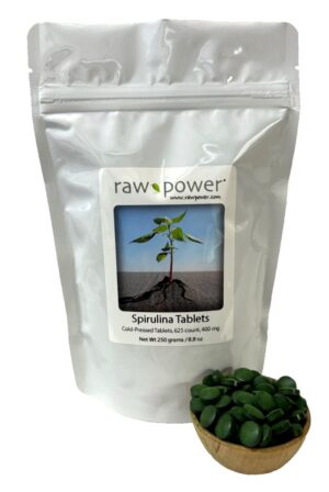 Version 1.0.0 Raw Power tabletas de spirulina 625 unidades 400mg cada una