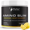 Frasco de Amino Slim y etiqueta