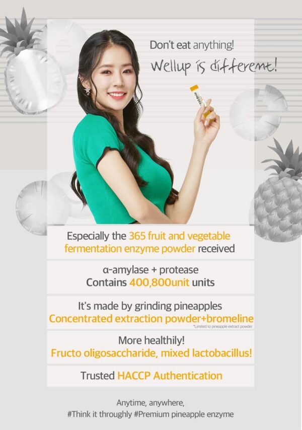 Etiqueta de RAWEL Well Up Digestive Enzymes