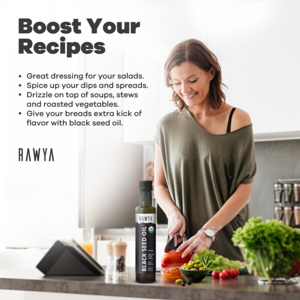 Vista lateral de botella RAWYA