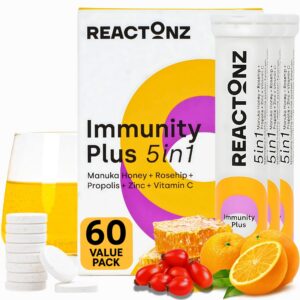 Reactonz 5 en 1 etiqueta frontal naranja