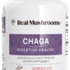 Cápsulas orgánicas Chaga Real Mushrooms frasco 120 cápsulas