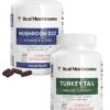 Paquete de suplementos Real Mushrooms con vitamina D2 y zinc