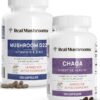 Paquete de vitamina D2 zinc chaga y reishi Real Mushrooms