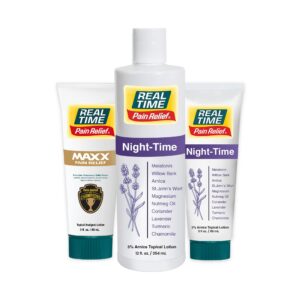 Real Time Pain Relief Night Time Pack frasco