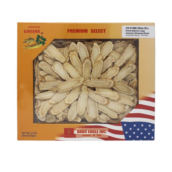 Rebanadas de ginseng americano DABC OAK LAND para té