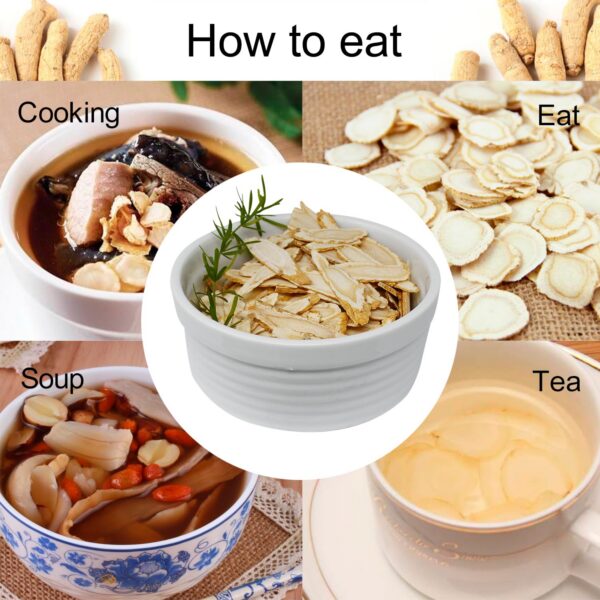 Rebanadas de ginseng para té saludables y naturales
