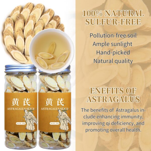 Rebanadas secas de raíz de astrágalo Wanhua Hall sin azufre