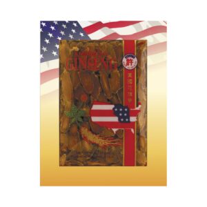 Rebanadas secas de ginseng rojo americano Hsu's Ginseng caja 4oz