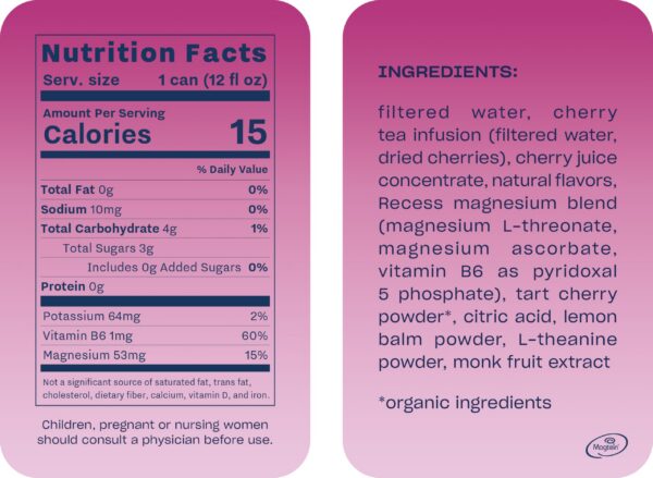 Etiqueta de sabor cereza negra