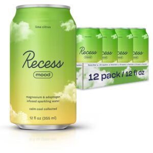Recess Mood lime citrus agua con gas frente