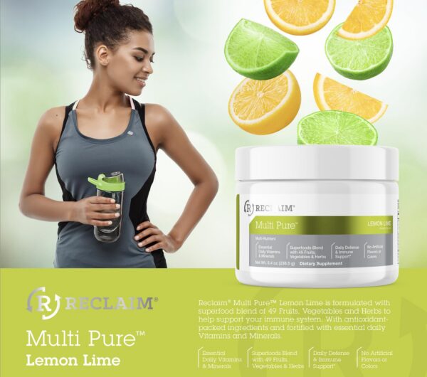 Reclaim Multi Pure polvo de superalimentos destacado