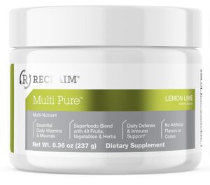 Reclaim Multi Pure polvo de superalimentos en envase