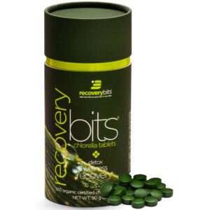 RECOVERYbits tabletas de chlorella orgánica caja pequeña