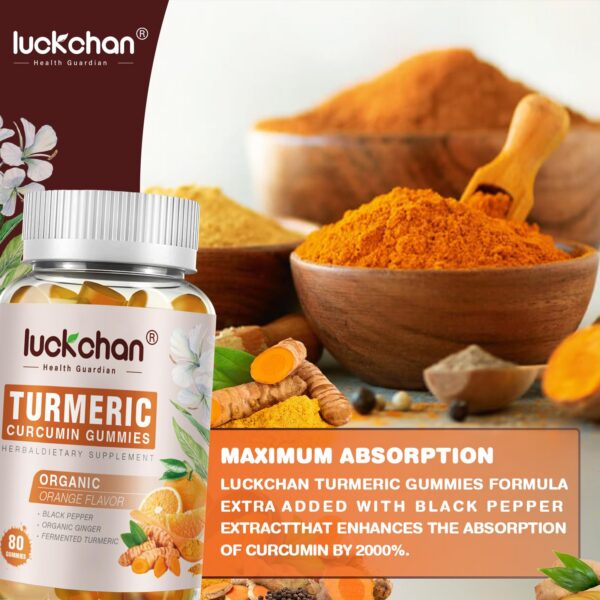 Recubrimiento especial gomitas cúrcuma LUCKCHAN evita pegado