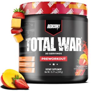 Total War pre-entrenamiento sabor fresa mango frontal