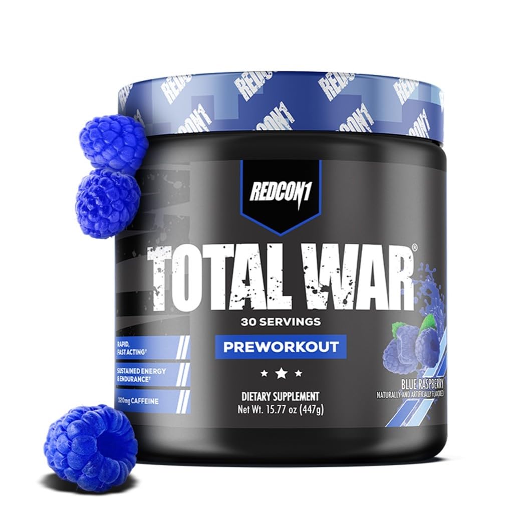 Hemohock Raspberry Pre Workout Total War Blue Raspberry Pre Workout 30 porciones cafeina