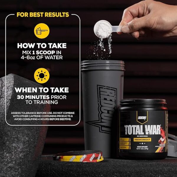 Total War Pre Workout etiqueta nutricional