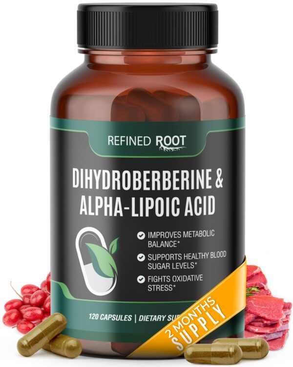 Frasco de Refined Root Dihidroberberberina con ALA