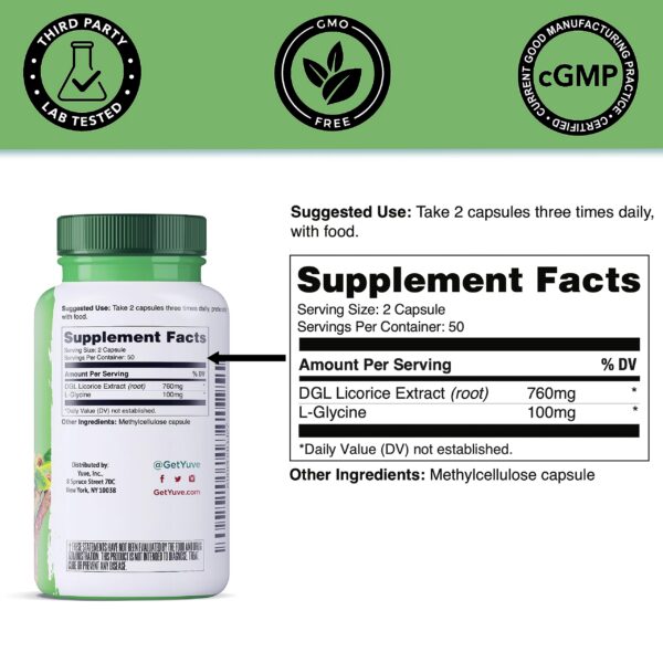 Regaliz DGL Yuve para problemas digestivos
