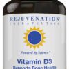 Frasco de Rejuvenation Therapeutics Vitamina D3 4000 UI