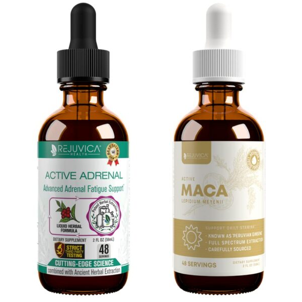 Frasco de Rejuvica Active Adrenal + Active Maca