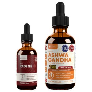 Rejuvica Health Active Iodine y Ashwagandha frasco frontal