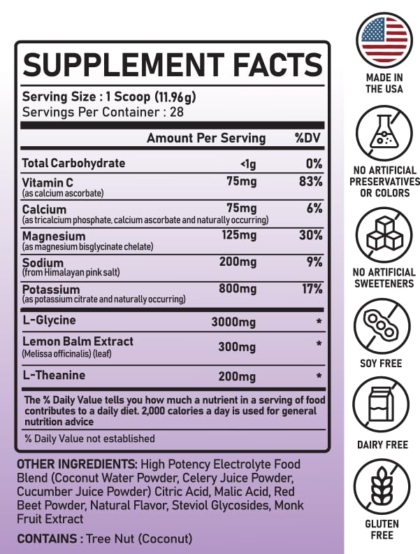 Relax+ Hibiscus Lemonade etiqueta frontal detalle