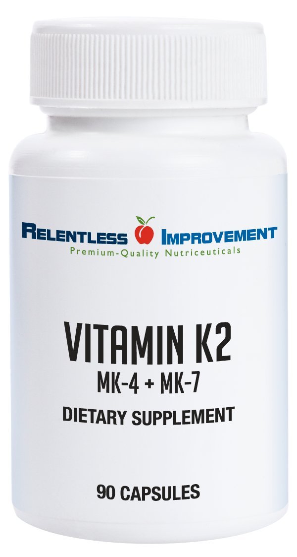Relentless Improvement K2 MK4 MK7 Veggie-Caps 90 cápsulas