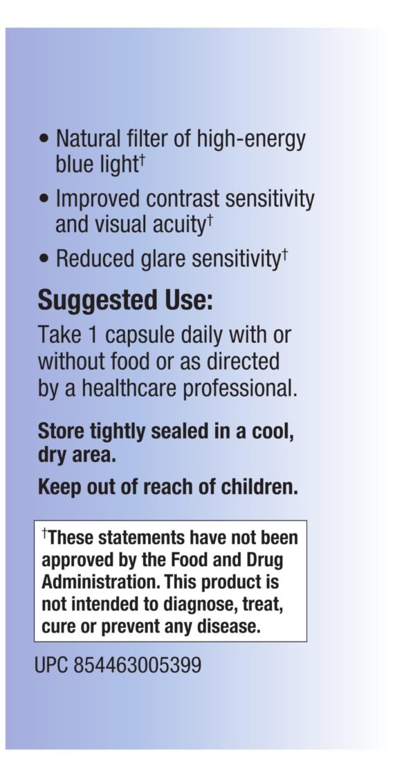 Cápsulas vege luteína zeaxantina