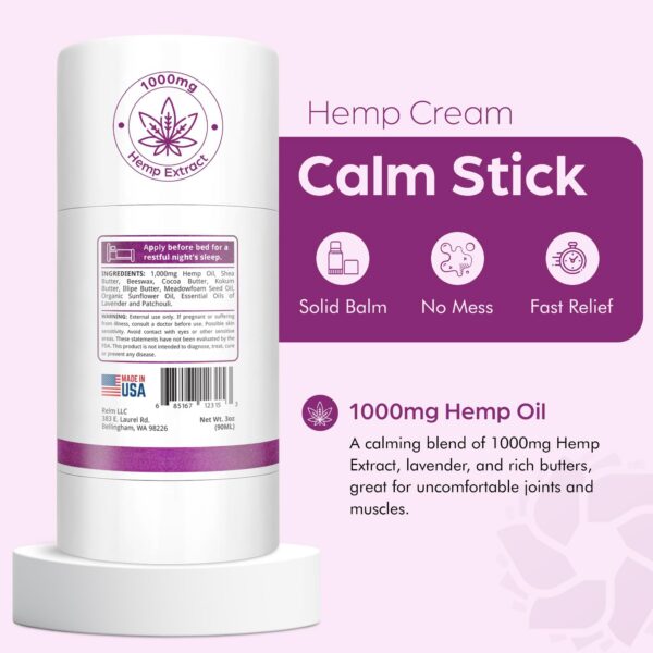Relm Calm Hemp Roll-On lavanda lateral