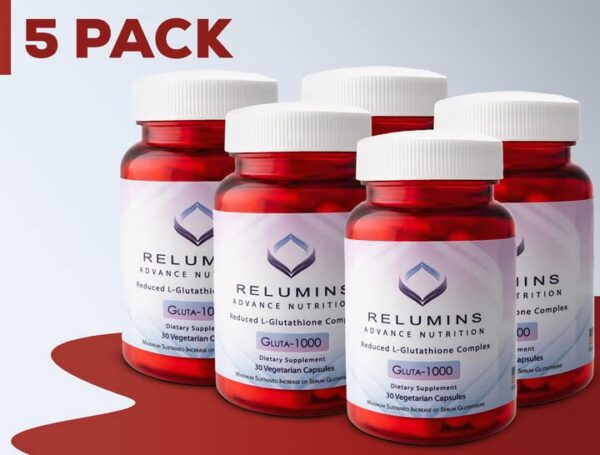 Etiqueta frontal del producto Relumins Advance Nutrition