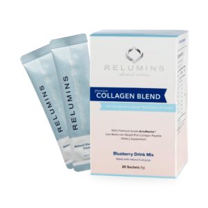 Version 1.0.0 Relumins colageno marino sachets frente del empaque