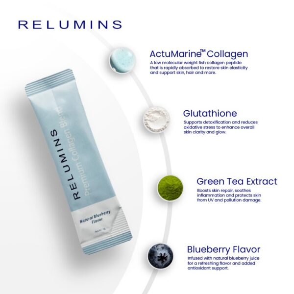 Detalle de los sachets de 5000 mg de colageno marino