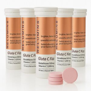 Relumins Gluta Fizz tabletas efervescentes vitamina C glutatión