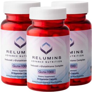 Relumins Glutathione botella frontal