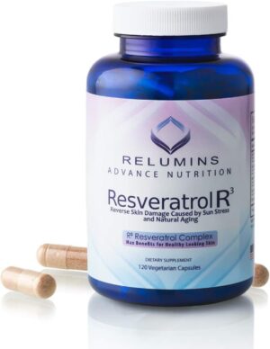 Frente del envase Relumins Resveratrol 600 mg