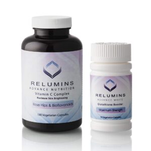 Relumins Vitamina C MAX cápsulas para aclarar piel y booster glutatión