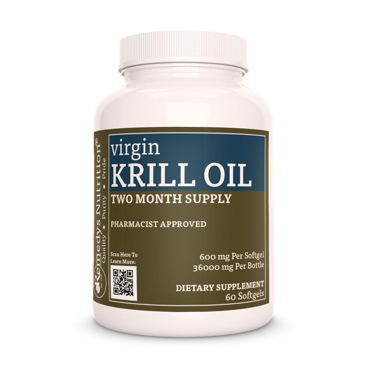 Virgin Krill Oil, 600 mg