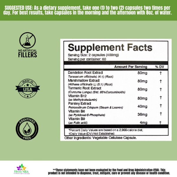 RenalHealth suplemento natural para salud renal en cápsulas