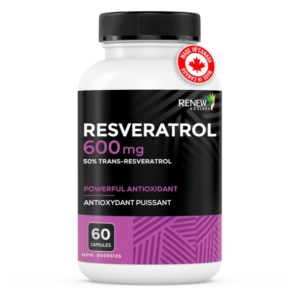 Etiqueta con 50% trans-resveratrol