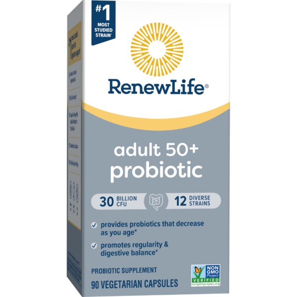 Renew Life fórmula vegana sin gluten, soya, lácteos 30 mil millones CFU