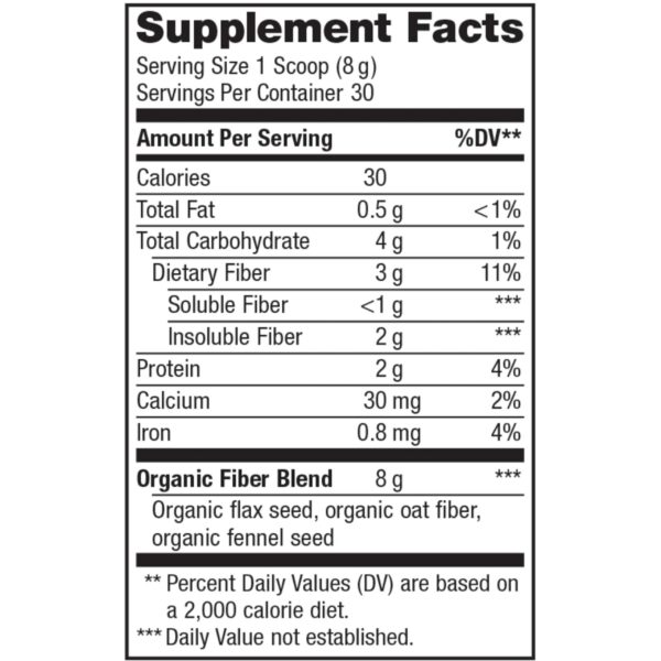 Renew Life polvo mezcla de fibra soluble e insoluble para digestión