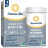 Renew Life probiótico adulto 50 plus 30 mil millones CFU 90 cápsulas
