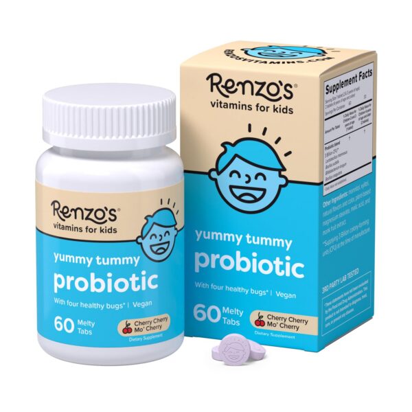 Renzo's probiótico disoluble para niños frasco