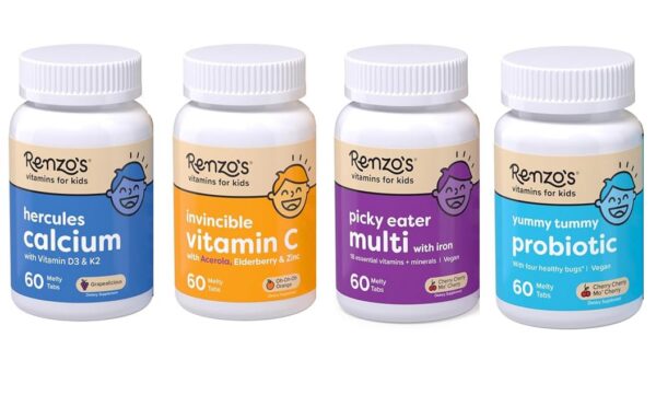 Version 1.0.0 Frente del envase Renzo's Vitamins Kid Essential Bundle