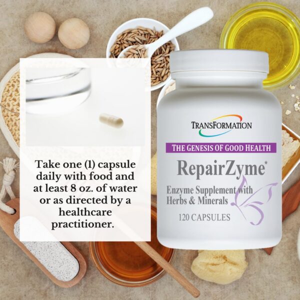 Caja de RepairZyme y etiqueta